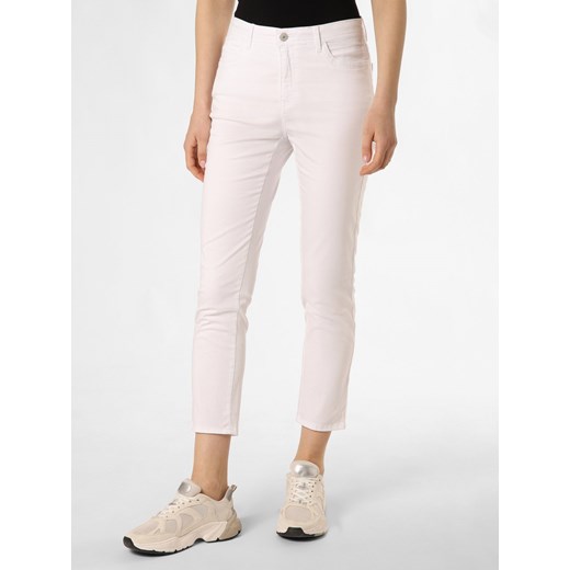 BRAX Spodnie - Mary S Kobiety Bawełna biały jednolity ze sklepu vangraaf w kategorii Spodnie damskie - zdjęcie 170288604