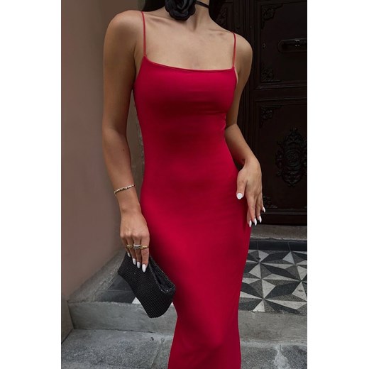 Sukienka VOLANSA RED ze sklepu Ivet Shop w kategorii Sukienki - zdjęcie 170288763