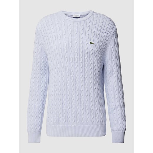 Sweter z dzianiny o kroju regular fit z wyhaftowanym logo ze sklepu Peek&Cloppenburg  w kategorii Swetry męskie - zdjęcie 170289253