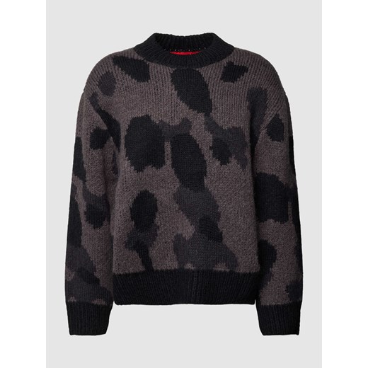Sweter z dzianiny ze wzorem na całej powierzchni ‘Sattiner’ ze sklepu Peek&Cloppenburg  w kategorii Swetry męskie - zdjęcie 170289723