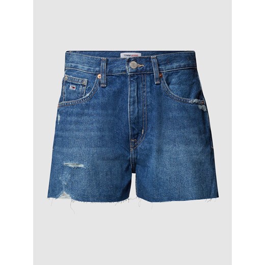 Szorty jeansowe w znoszonym stylu ze sklepu Peek&Cloppenburg  w kategorii Szorty - zdjęcie 170290014
