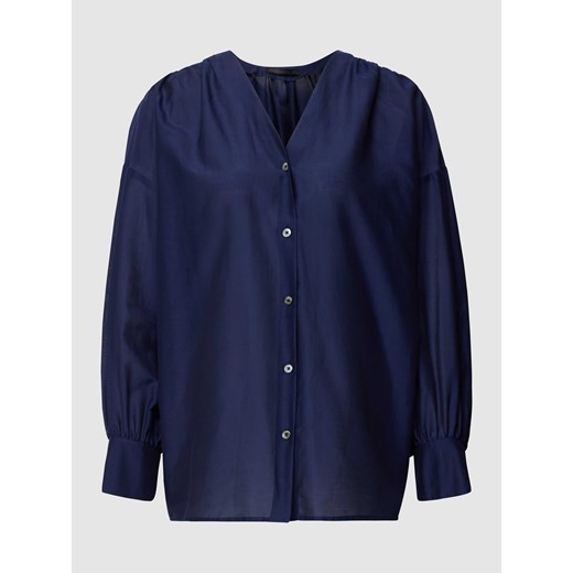 Bluzka koszulowa z bufiastymi rękawami model ‘GAELLA’ ze sklepu Peek&Cloppenburg  w kategorii Koszule damskie - zdjęcie 170290191