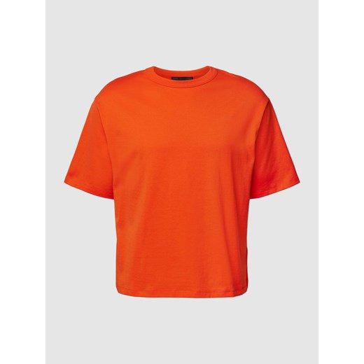 T-shirt z nadrukiem z logo model ‘ARETA’ ze sklepu Peek&Cloppenburg  w kategorii Bluzki damskie - zdjęcie 170291060