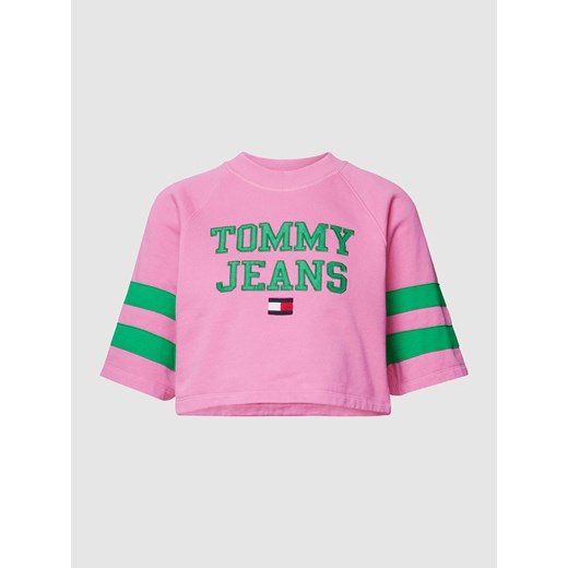T-shirt krótki z wyhaftowanym logo Tommy Jeans L wyprzedaż Peek&Cloppenburg 