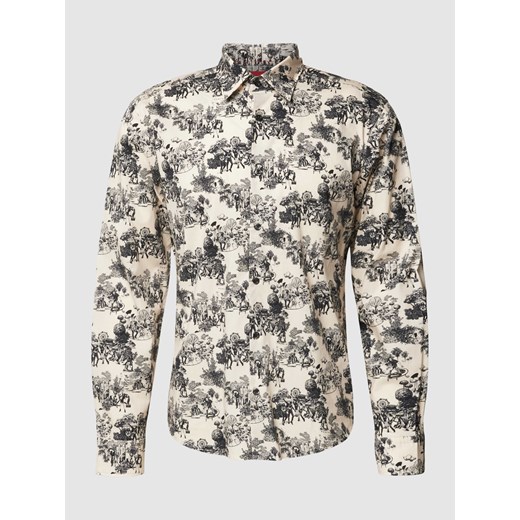 Koszula casualowa ze wzorem na całej powierzchni model ‘Ermo’ ze sklepu Peek&Cloppenburg  w kategorii Koszule męskie - zdjęcie 170292504