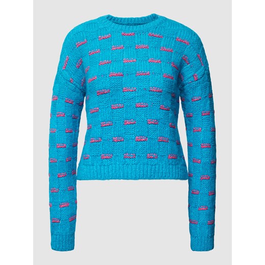 Sweter z dzianiny ze wzorem na całej powierzchni ‘ONLRUBY’ ze sklepu Peek&Cloppenburg  w kategorii Swetry damskie - zdjęcie 170292863