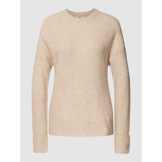 Sweter z dzianiny z prążkowanym,okrągłym dekoltem Esprit XL promocja Peek&Cloppenburg 