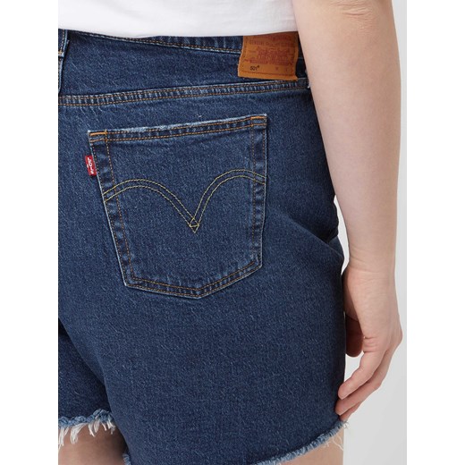 Szorty jeansowe PLUS SIZE z wysokim stanem i dodatkiem streczu model ‘501’ Levi’s® Plus 54 okazyjna cena Peek&Cloppenburg 