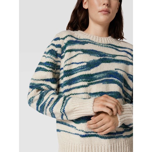 Sweter z dzianiny z okrągłym dekoltem XL wyprzedaż Peek&Cloppenburg 