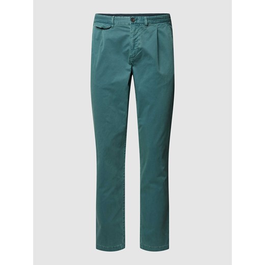Spodnie z zakładkami w pasie model ‘CHELSEA’ Tommy Hilfiger 33/32 wyprzedaż Peek&Cloppenburg 