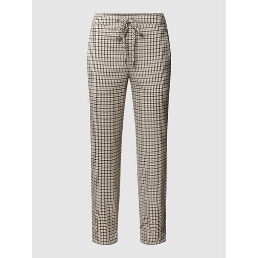 Skrócone spodnie materiałowe ze wzorem w kratę model ‘Marley' Kaffe 42 Peek&Cloppenburg  wyprzedaż