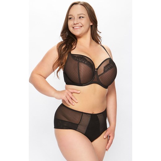 Figi damskie z wysokim stanem czarne Evita/P0103/11, Kolor czarny, Rozmiar L, Miss Fabio ze sklepu Intymna w kategorii Majtki damskie - zdjęcie 170295504