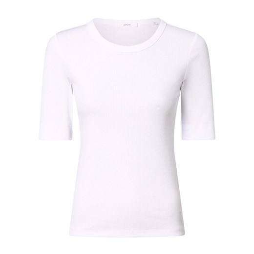 Opus Koszulka damska - Sustafa Kobiety Bawełna biały jednolity ze sklepu vangraaf w kategorii Bluzki damskie - zdjęcie 170298671