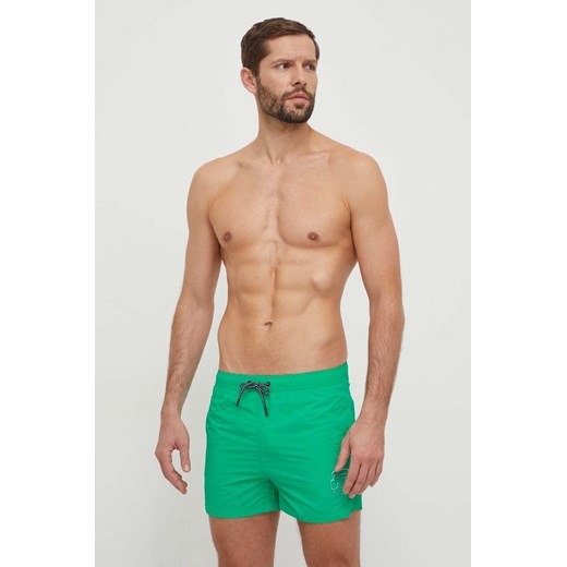 Karl Lagerfeld szorty kąpielowe kolor zielony ze sklepu ANSWEAR.com w kategorii Kąpielówki - zdjęcie 170299442