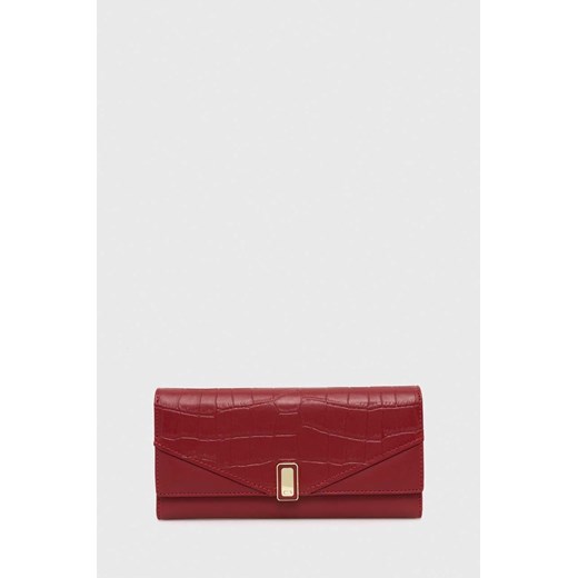 Answear Lab portfel damski kolor czerwony ze sklepu ANSWEAR.com w kategorii Portfele damskie - zdjęcie 170299662