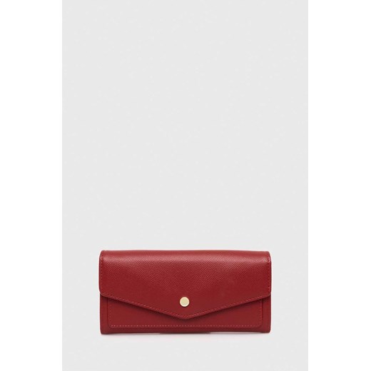 Answear Lab portfel damski kolor czerwony ze sklepu ANSWEAR.com w kategorii Portfele damskie - zdjęcie 170299694