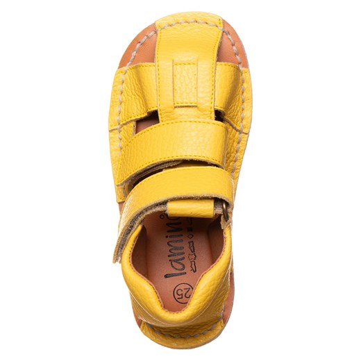 lamino Skórzane sandały w kolorze żółtym do chodzenia na boso Lamino 27 wyprzedaż Limango Polska