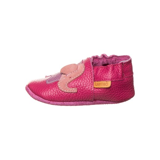 lamino Skórzane buty w kolorze różowym do raczkowania ze sklepu Limango Polska w kategorii Buciki niemowlęce - zdjęcie 170303474