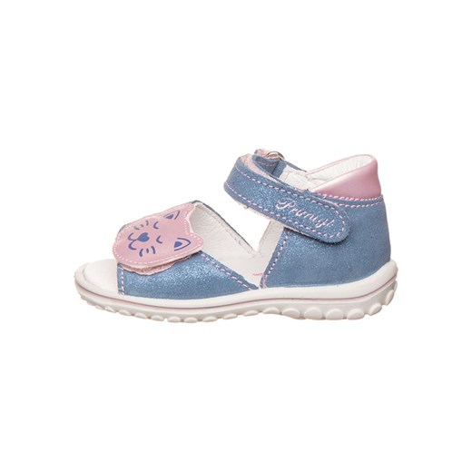 Primigi Skórzane sandały w kolorze niebiesko-jasnoróżowym ze sklepu Limango Polska w kategorii Sandały dziecięce - zdjęcie 170303692