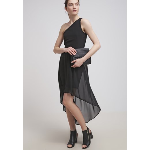 Even&Odd Sukienka koktajlowa black zalando bialy bez wzorów/nadruków