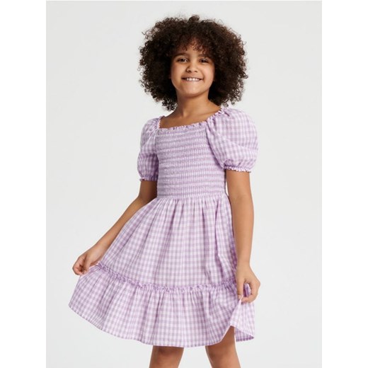 Sinsay - Sukienka z marszczeniami - wielobarwny ze sklepu Sinsay w kategorii Sukienki dziewczęce - zdjęcie 170304771