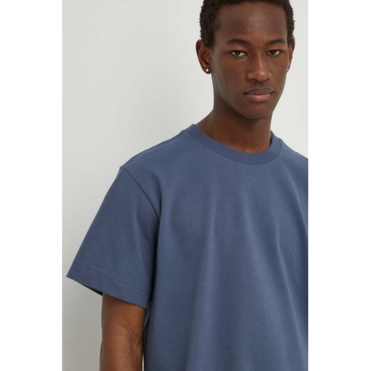 G-Star Raw t-shirt bawełniany kolor granatowy gładki S ANSWEAR.com