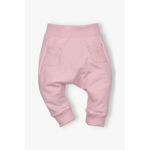Spodnie dresowe z bawełny organicznej dla dziewczynki ze sklepu 5.10.15 w kategorii Spodnie i półśpiochy - zdjęcie 170306504