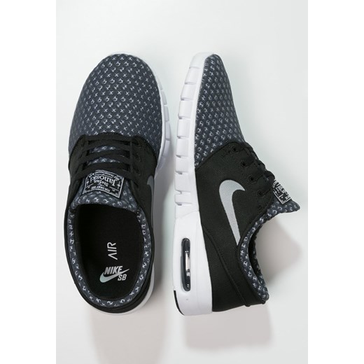 Nike SB STEFAN JANOSKI MAX Tenisówki i Trampki black/metallic cool grey/white zalando czarny okrągłe