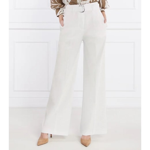 BOSS BLACK Lniane spodnie Tasena | Comfort fit ze sklepu Gomez Fashion Store w kategorii Spodnie damskie - zdjęcie 170306771