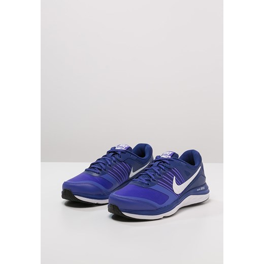 Nike Performance DUAL FUSION X Obuwie do biegania Amortyzacja deep royal blue/white/persian violet zalando granatowy ocieplane