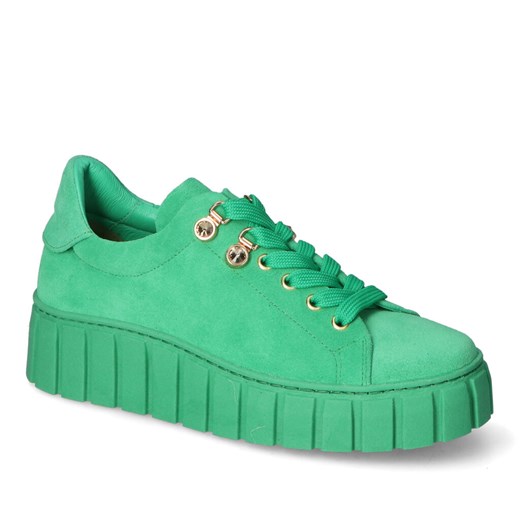 Sneakersy Karino 5169/066-P Zielone zamsz ze sklepu Arturo-obuwie w kategorii Trampki damskie - zdjęcie 170313532