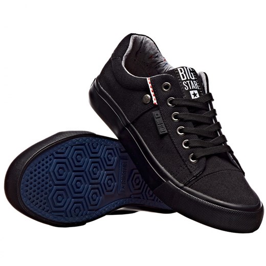 Sneakersy damskie BIG STAR AA274513 czarne ze sklepu ButyButy.pl w kategorii Trampki damskie - zdjęcie 170315820