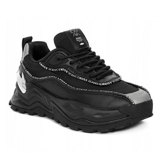 Sneakersy damskie Cross Jeans II2R4018 czarne ze sklepu ButyButy.pl w kategorii Buty sportowe damskie - zdjęcie 170315823