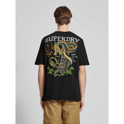 T-shirt z nadrukiem z logo model ‘TATTOO’ Superdry L Peek&Cloppenburg 