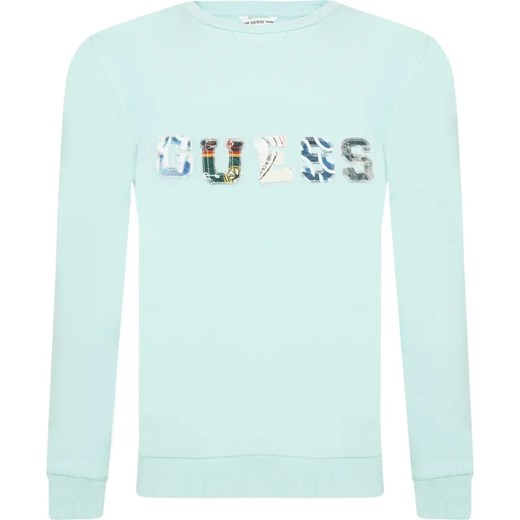 Bluza chłopięca Guess miętowa bawełniana