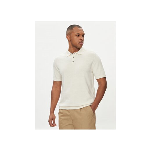 Jack&Jones Polo Emil 12248819 Biały Regular Fit ze sklepu MODIVO w kategorii T-shirty męskie - zdjęcie 170322562