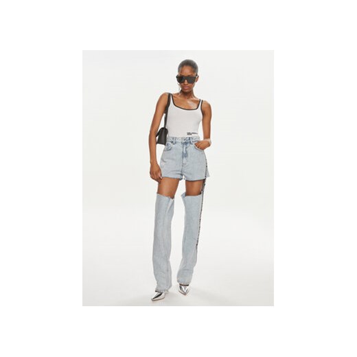Karl Lagerfeld Jeans Body 241J1710 Biały Slim Fit L MODIVO