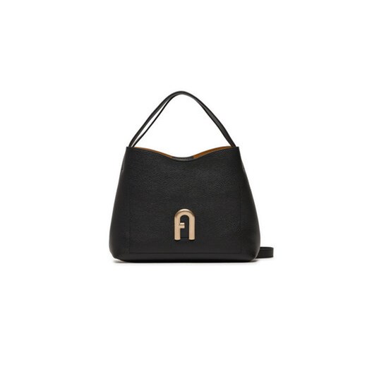 Shopper bag czarna Furla elegancka matowa na ramię 