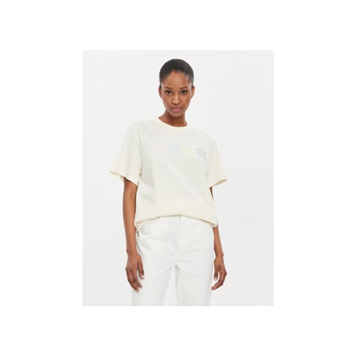KARL LAGERFELD T-Shirt 241W1702 Biały Relaxed Fit ze sklepu MODIVO w kategorii Bluzki damskie - zdjęcie 170323122