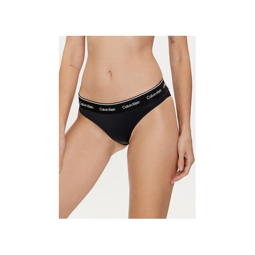 Calvin Klein Swimwear Dół od bikini KW0KW02428 Czarny ze sklepu MODIVO w kategorii Stroje kąpielowe - zdjęcie 170323132