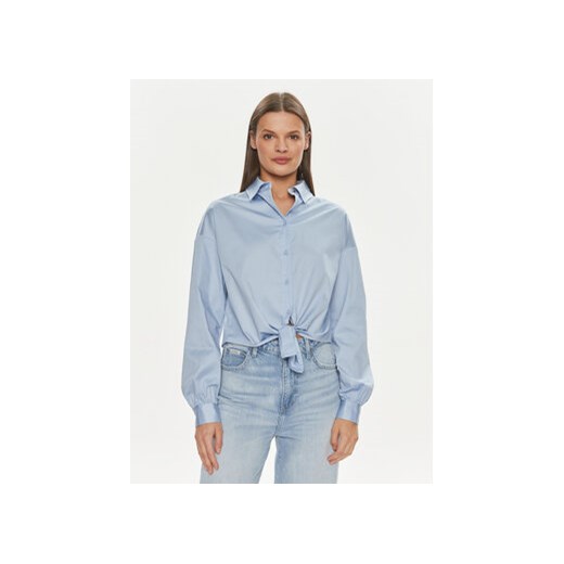 Guess Koszula W4RH59 WE2Q0 Niebieski Slim Fit ze sklepu MODIVO w kategorii Koszule damskie - zdjęcie 170323514