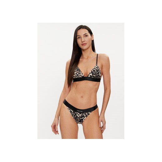 Calvin Klein Swimwear Dół od bikini KW0KW02491 Czarny S MODIVO