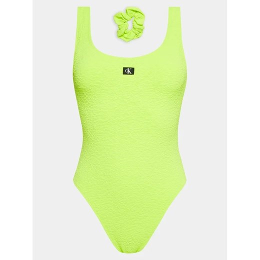 Calvin Klein Swimwear Strój kąpielowy KW0KW02401 Zielony L MODIVO