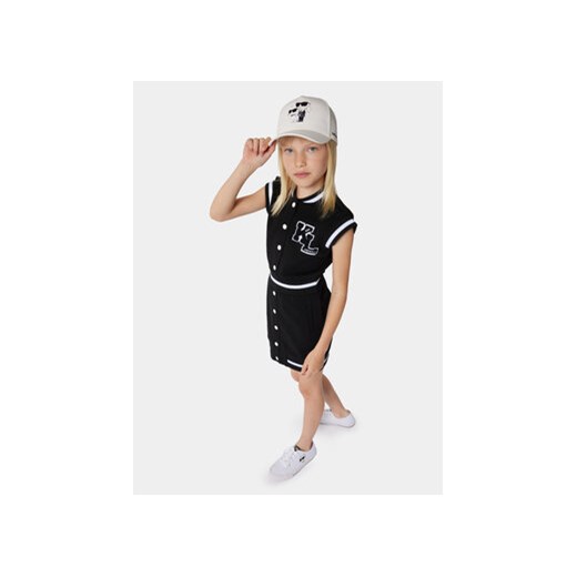Karl Lagerfeld Kids Sukienka codzienna Z30081 D Czarny Regular Fit 16Y MODIVO
