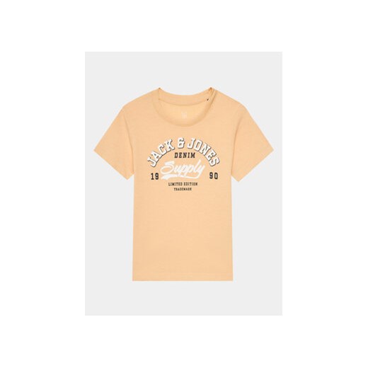 Jack&Jones Junior T-Shirt 12257379 Pomarańczowy Standard Fit ze sklepu MODIVO w kategorii T-shirty chłopięce - zdjęcie 170325281
