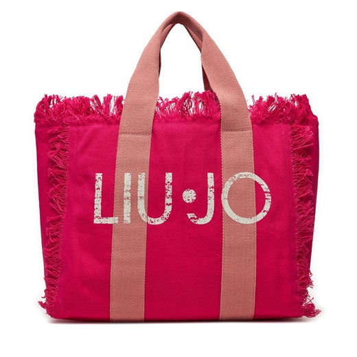 Torebka Liu Jo Shopping Logo Stamp VA4203 T0300 Różowy ze sklepu eobuwie.pl w kategorii Torby Shopper bag - zdjęcie 170326061