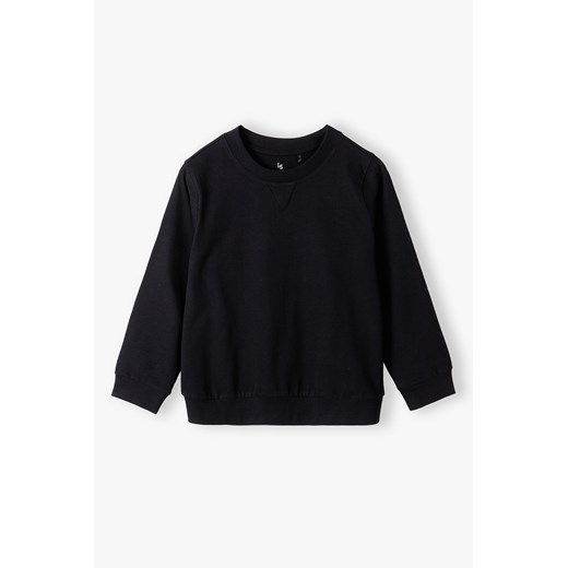 Czarna bluza dresowa z miękkiej dzianiny - Lincoln&Sharks ze sklepu 5.10.15 w kategorii Bluzy chłopięce - zdjęcie 170326184