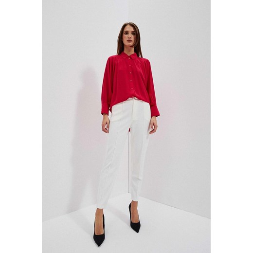 Spodnie damskie w kant białe ze sklepu 5.10.15 w kategorii Spodnie damskie - zdjęcie 170326233