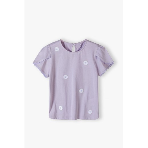 Fioletowa bluzka dziewczęca Max & Mia By 5.10.15. z krótkim rękawem 