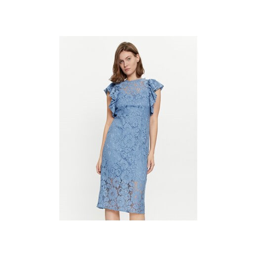 YAS Sukienka koktajlowa Milda 26032369 Niebieski Regular Fit ze sklepu MODIVO w kategorii Sukienki - zdjęcie 170326864